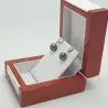 Set Colier si Cercei din Aur Alb de 14 karate si Perle Naturale Tahitiene Premium de 11 mm