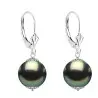 Set Perle Tahitiene 9 mm, Aur Alb 14K – Colier și Cercei | KASKADDA®