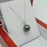 Set Perle Tahitiene 9 mm, Aur Alb 14K – Colier și Cercei | KASKADDA®