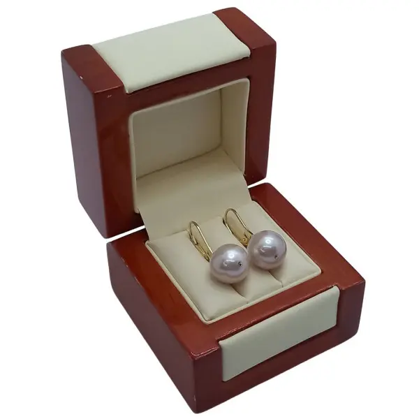 Cercei Kaskadda cu Perle Naturale Edison, Calitate Premium AAA, Perle Rare Gigant de 11,5 - 12 mm si Aur Galben de 14k