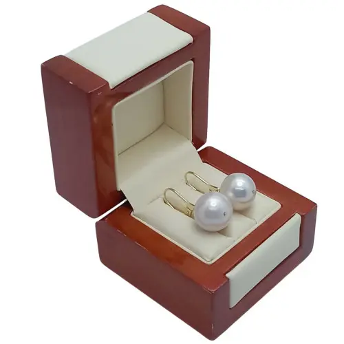 Cercei Kaskadda cu Perle Naturale Edison, Calitate Premium AAA, Perle Rare Gigant de 14 - 14,5 mm si Aur Galben de 14k