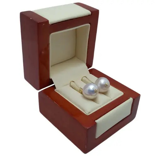 Cercei Kaskadda cu Perle Naturale Edison, Calitate Premium AAA, Perle Rare Gigant de 12,5 - 13 mm si Aur de 14k