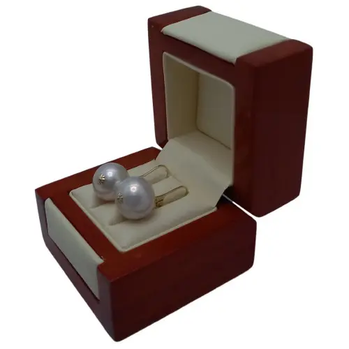 Cercei Kaskadda cu Perle Naturale Edison, Calitate Premium AAA, Perle Rare Gigant de 13,5 - 14 mm si Aur de 14k