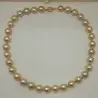 Colier perle South Sea aurii 9–11 mm, aur galben 14K | KASKADDA®