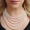 Colier Extravagance cu perle albe