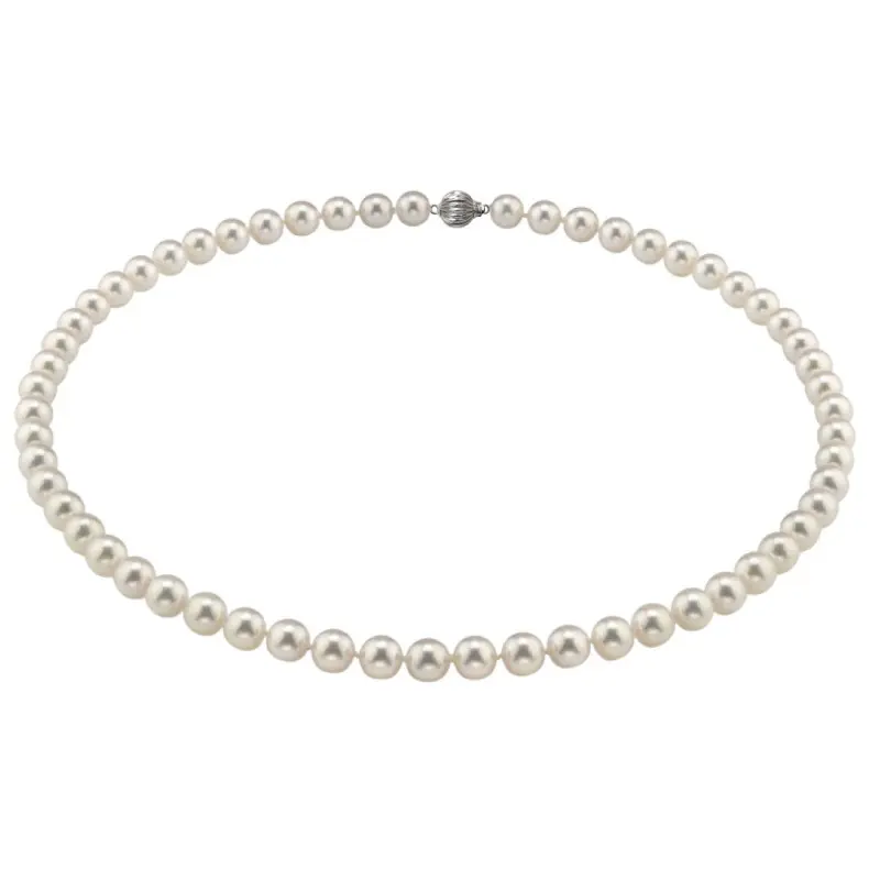 Colier perle Akoya japoneze, 7–7,5 mm, aur alb 14K | KASKADDA® Colier perle Akoya japoneze, 7–7,5 mm, aur alb 14K | KASKADDA®