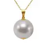 Colier Perla Edison Albă, 11,5–12 mm, Aur Galben 14K | KASKADDA®