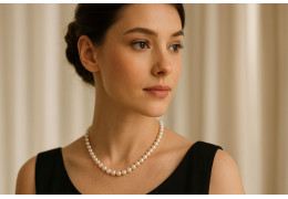 Colier Perle la Baza Gâtului – Eleganță și Rafinament Natural